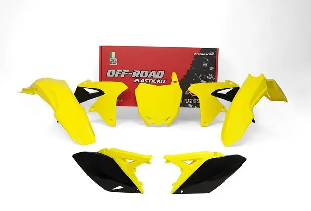 Rtech Plastkit Suzuki RM-Z250 2010-17 Gul/Svart 