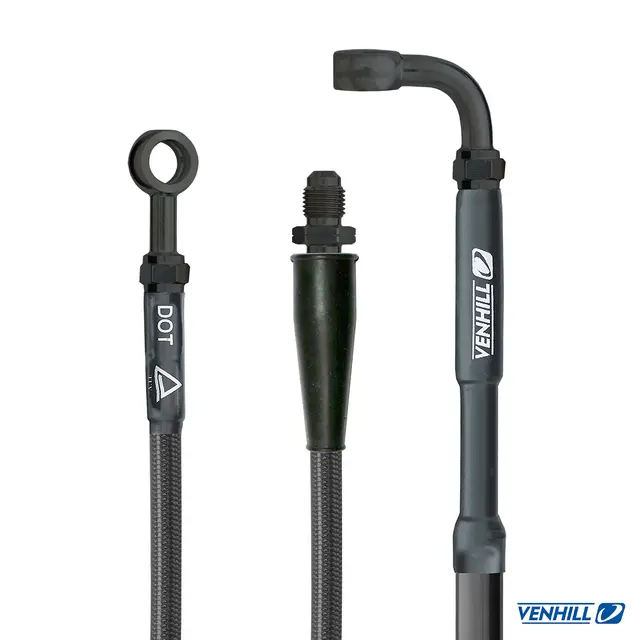 Venhill Bromsslang FRAM CARBON SVART KTM 18-20 85 SX Husqvarna 20 TC 85 18-19 TC 