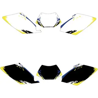 Black Bird Nummerplate Hvit Husaberg Nummerplate Dekaler