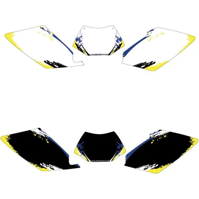 Black Bird Nummerplate Hvit Husaberg Nummerplate Dekaler 