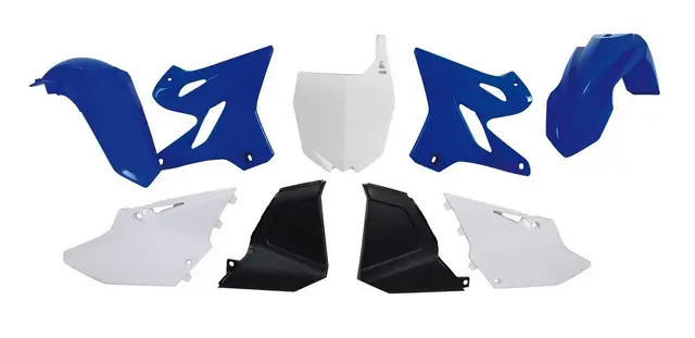 Rtech Plastkit Yamaha YZ125/250 2002-14 Blå/Hvit/Svart Restyle 