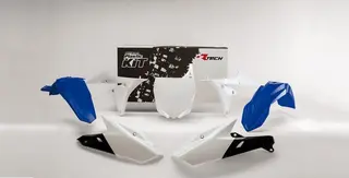 Rtech Plastkit Yamaha YZ250/450F 2014-17 Hvit/Bl&#229;
