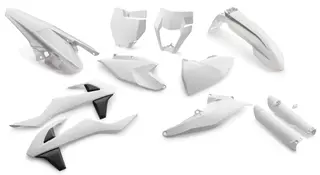 KTM Plastkit - Hvit KTM EXC 250 - 500 2017 - 2019