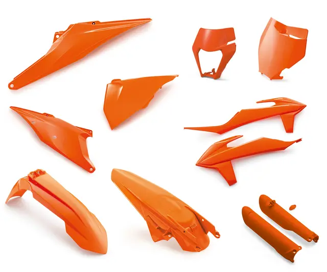 KTM Plastkit - Oransje KTM SX 125-450 2019-> EXC 150-500 2020-> 