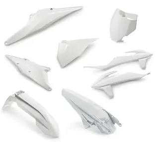 KTM Plastkit - Hvit KTM SX 125 - 450 2019-&gt;