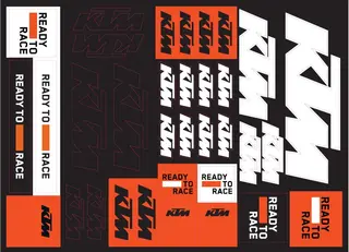 KTM Klistremerker
