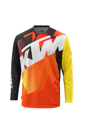 KTM Pounce Crosstrøye Herre Sort/Gul/Oransje