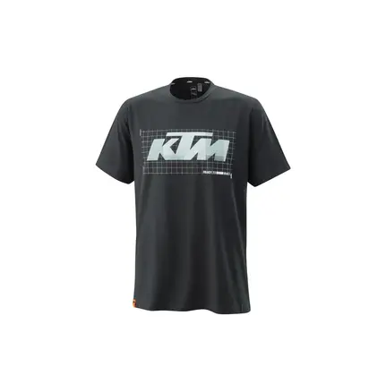 KTM Grid T-Skjorte Herre XS Sort med designprint 