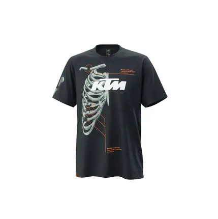 KTM Hard Knocks T-Skjorte Herre 2XL Sort med designprint 