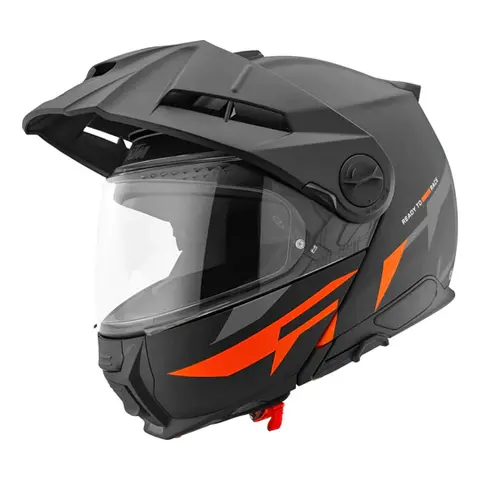 KTM Schuberth E2 Hjelm Svart/Oransje - Adventure