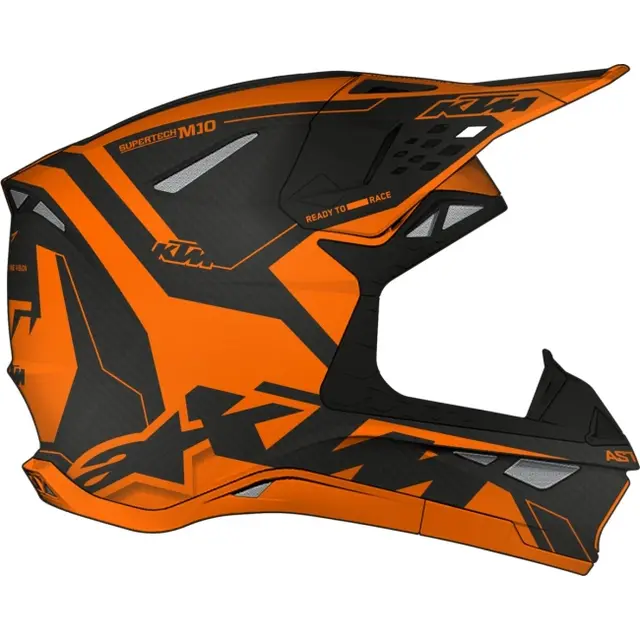 KTM S-M 10 Crosshjelm M/57-58 50% karbon / 50% KEVLAR® 