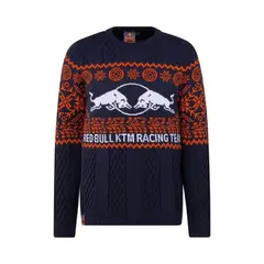 Red Bull KTM Vinter Genser L Unisex - Blå/Oransje/Hvit