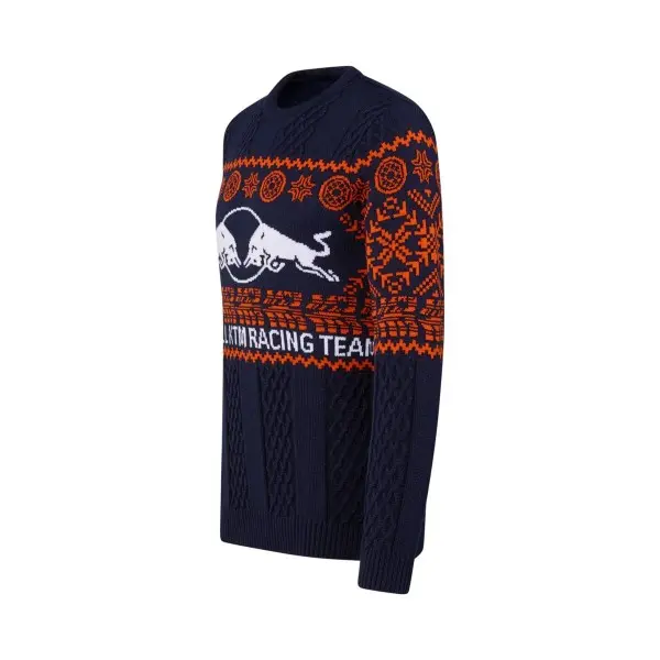 Red Bull KTM Vinter Genser L Unisex - Blå/Oransje/Hvit 