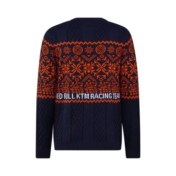 Red Bull KTM Vinter Genser L Unisex - Blå/Oransje/Hvit 