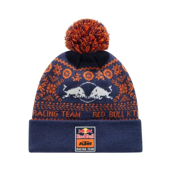Red Bull KTM Vinter Lue Unisex - Blå/Oransje/Hvit 