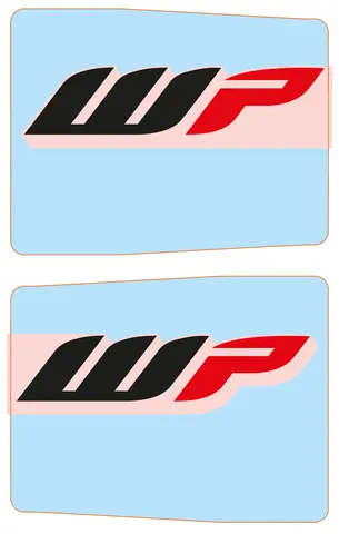 KTM Beskyttende Klistremerkesett Gaffel For 48 mm Gafler