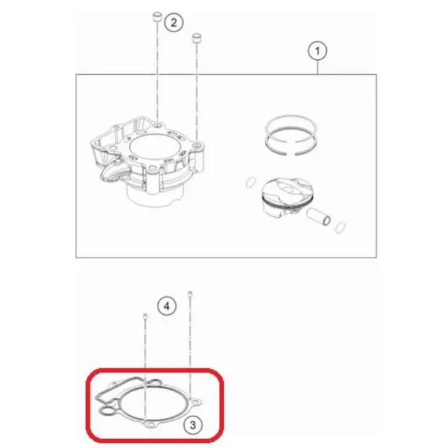 Cylinder Base Gasket KTM Originaldel 
