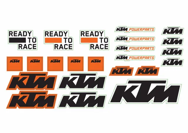 KTM Klistremerkesett KTM Originaldel 