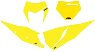 KTM Startnummer Bakgrunn - Gul KTM SX 125-450 2019-&gt; EXC 150-500 2020-&gt;