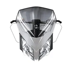 Ski-Doo H&#248;y Vindskjerm - R&#248;ykfarget REV-XM, XS, 46 cm