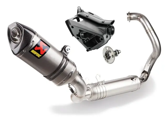 KTM Akrapovic Evo Eksosanlegg Tuning Kit KTM Orginaldel 