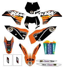 KTM Factory Dekalkit KTM SX 125-450 07-10, EXC 125-530 08-11