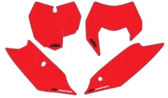 KTM Startnummer Bakgrunn - R&#248;d KTM SX 125-450 13-15, EXC 125-500 14-16