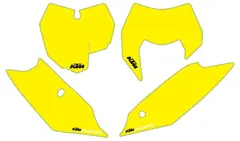 KTM Startnummer Bakgrunn - Gul KTM SX 125-450 13-15, EXC 125-500 14-16