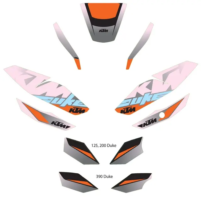 KTM Dekalkit KTM 125 - 390 Duke 2011 - 2016 
