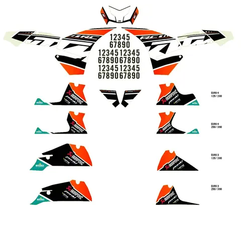KTM Factory Dekalkit KTM RC 125 - 390 2014 - 2020