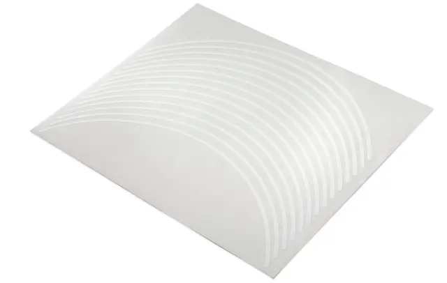 KTM Wheel Rim Sticker Kit Hvit Felgstørrelse 17" 