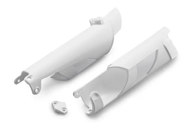 KTM Gaffelbeskyttere - Hvit KTM SX 125-450 05-14, EXC 125-530 05-15 