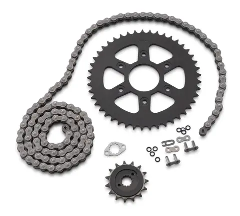 KTM Original Drevsett 14/45, Kjede, framdrev og bakdrev KTM Duke 125 2015-2018