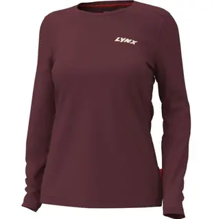 Lynx Signature Longsleeve Dame - Burgunder