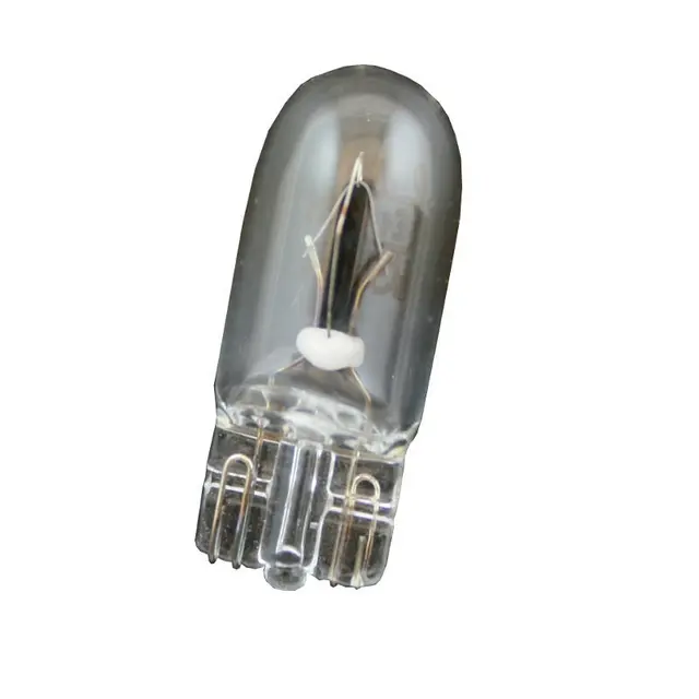 Lyspære - 12V, 3W - Glass Sokkel: T10 