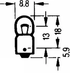 Lysp&#230;re - 12V, 2W Sokkel: BA15s