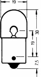 Lyspære - 12V, 10W Sokkel: BA15s 