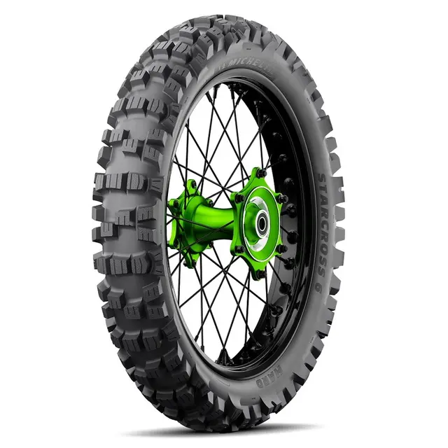 Michelin 110/100-18 Starcross 6 64M Bakdekk - Medium Hard 