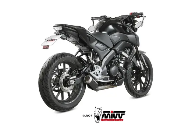 Mivv MK3 Carbon Eksosanlegg Yamaha MT-125 2020-> 