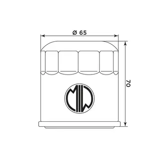 MIW Oljefilter HD17004 - HD/Indian 500-1811cc