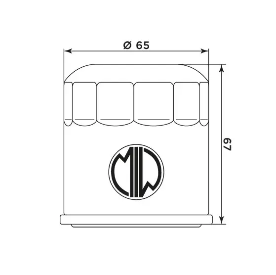 MIW Oljefilter PO22002 