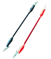 MotoBatt Ladekabel Sort og R&#248;d krokodilleklemmer