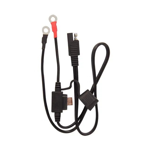MotoBatt Ladekabel 53cm m/Ringterminaler 53cm lengde ø6mm Ringterminal m/Sikring 