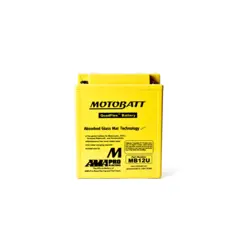 MotoBatt MB12U 12V Batteri 4-Polet, 170CCA, 14Ah, 135x80x175, AGM