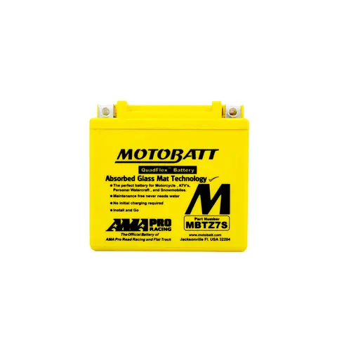MotoBatt MBTZ7S 12V Batteri 2-Polet, 100CCA, 6.5Ah, 114x70x107, AGM