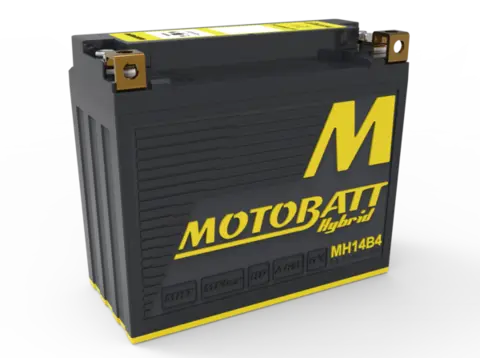 MotoBatt MH14B4 12V Batteri Hybrid 2-Polet, 330CCA, 8HAh, 150x70x130, AGM
