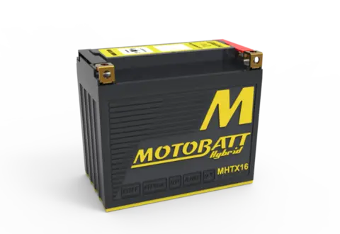 MotoBatt MHTX16 12V Batteri Hybrid 4-Polet, 350CCA, 10HAh, 151x87x130, AGM