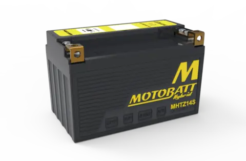 MotoBatt MHTZ14S 12V Batteri Hybrid 2-Polet, 270CCA, 7,1HAh, 149x84x95, AGM