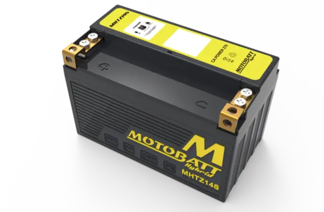 MotoBatt MHTZ14S 12V Batteri Hybrid 2-Polet, 270CCA, 7,1HAh, 149x84x95, AGM 