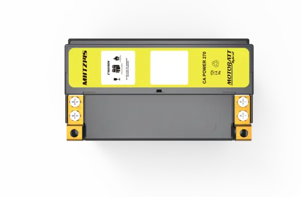 MotoBatt MHTZ14S 12V Batteri Hybrid 2-Polet, 270CCA, 7,1HAh, 149x84x95, AGM 